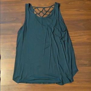 Maurices solid strappy back tank top